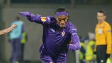 Juan Cuadrado, con la Fiorentina