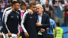 El duro reproche del DT francés a Mbappé contra Uruguay