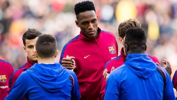 Yerry Mina, jugador del Barcelona