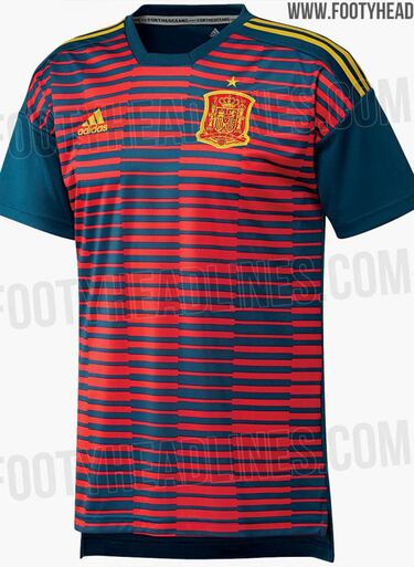 ¿Será esta la camiseta con la que España calentará en Rusia?
