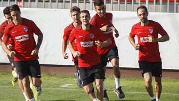 Entrenamientos del Atlético de Madrid.