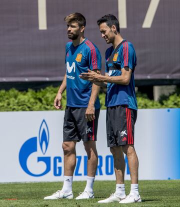 Gerard Piqué y Sergio Busquets
