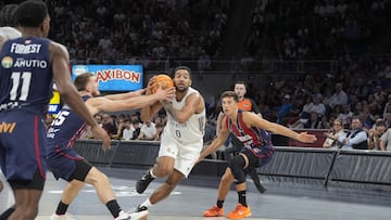Trey Lyles, durante el duelo de la segunda jornada de la Liga Endesa, en Vitoria.