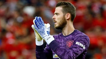 De Gea durante el Manchester United-Inter de Milan de pretemporada.