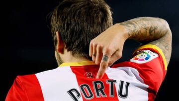 Portu celebra un gol.