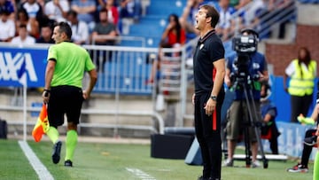 Lopetegui, ante el Alavés.