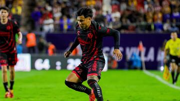 Domingo Blanco of Tigres during the 4th round match between Atletico San Luis vs Tijuana as part of the Liga BBVA MX, Torneo Apertura 2024 at Alfonso Lastras Stadium on July 19, 2024 in San Luis Potosi, Mexico.