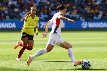 Mira las mejores imágenes del debut de la Selección Colombia en el Mundial Femenino de Australia y Nueva Zelanda ante Corea del Sur.