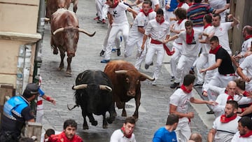 San Fermín 2023, resumen y vídeo del sexto encierro de los Sanfermines de Pamplona hoy | Última hora