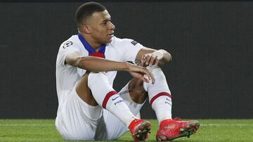Kylian Mbappé, en el Barcelona-PSG.