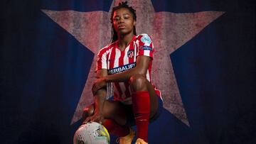 Ludmila, jugadora del Atlético.