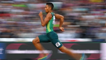 Van Niekerk, plusmarquista mundial de 400 metros. 