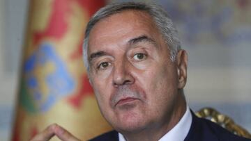 ISTANBUL, TURKIYE - JUNE 07: Montenegrin President Milo Djukanovic talks to press during an exclusive interview in Istanbul, Turkiye on June 07, 2022, regarding the relations between Turkiye and Montenegro and Ukraine-Russia War. (Photo by Celal Gunes/Anadolu Agency via Getty Images)