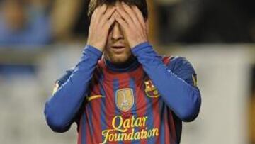 <strong>MESSI, DECEPCIONADO.</strong>
