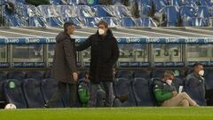 Pellegrini, junto a Imanol. 