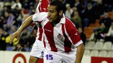 <b>EN LOS DOS. </b>Moha fue jugador de la Real. Hoy defiende los colores del Girona.