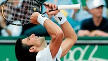 Nole Djokovic, en el éxtasis.