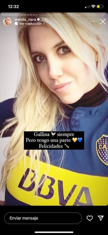 Wanda Nara, hincha de River, ¡festejó el título de Boca!