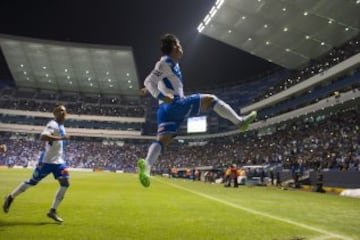 Alustiza y el festejo de Puebla, por el segundo gol