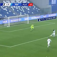 Cuadrado cede el gol y asiste a Morata tras gran carrera al 95'