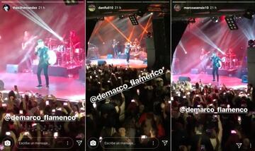 Asensio, Theo y Ceballos comparten fotos del concierto de Demarco Flamenco