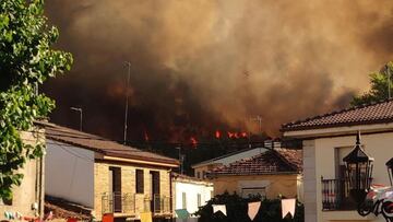 Evacúan un pueblo de 130 personas en Zamora