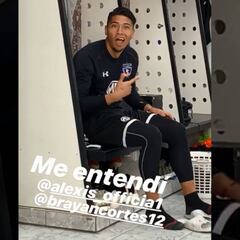 ¿El Kramer albo? ¡Brayan Cortés imitó a Alexis Sánchez!