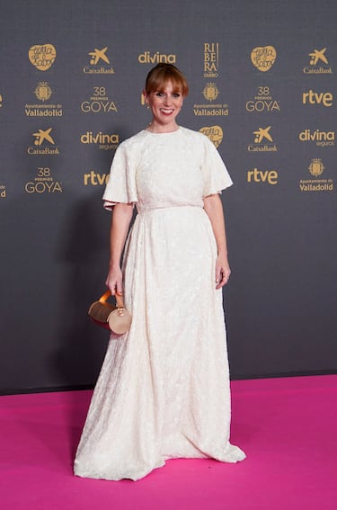 María Vázquez posa en la alfombra rosa.