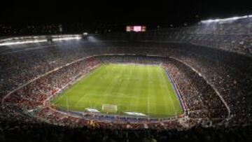 Vista panor&aacute;mica del Camp Nou.