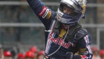 Sebastian Vettel al término de la carrera