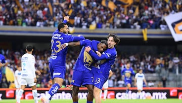 during the 7th round match between Pumas UNAM and Monterrey as part of the Liga BBVA MX Varonil, Torneo Clausura 2026 at Olimpico Universitario Stadium, on February 22, 2026 in Mexico City, Mexico.