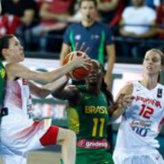 España se gusta ante Brasil y se jugará los cuartos ante Chequia