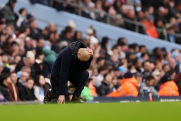 Pep Guardiola sufrió mucho ante el Everton. 