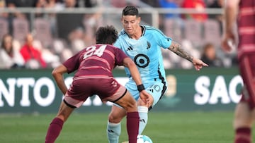 After a severe dehydration scare with Colombia, the former Real Madrid star is back on the field.