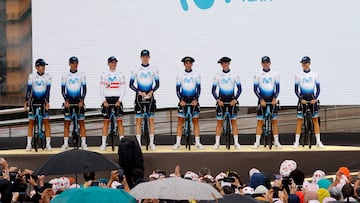 29/06/23 PRESENTACION DEL TOUR DE FRANCIA PAIS VASCO GRAND DEPART PAYS BASQUE 
MOVISTAR TEAM