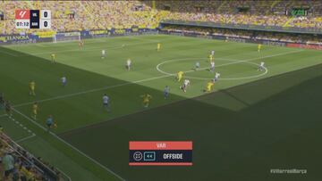 Polémico gol anulado al Villarreal