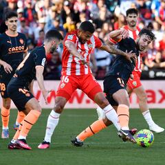Almería 2 - 1 Valencia: resumen, resultado y goles del partido de LaLiga Santander