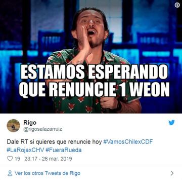 Rueda, el blanco de los memes