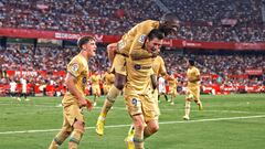 0-2. Robert Lewandowski celebra el segundo gol.