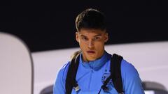 Soccer Football - FIFA World Cup Qatar 2022 Arrival - Argentina team arrives in Doha - Hamad International Airport, Doha, Qatar - November 17, 2022 Argentina's Joaquin Correa arrives in Doha for the FIFA World Cup Qatar 2022 REUTERS/Hannah Mckay