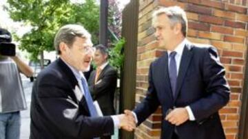 <b>REUNIÓN. </b>Lissavetzky, Astiazarán, Rubiales y Villar se verán el lunes.