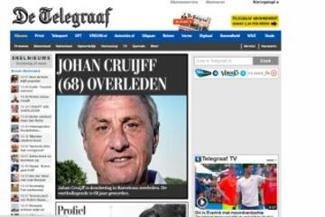 La prensa llora la muerte de Cruyff