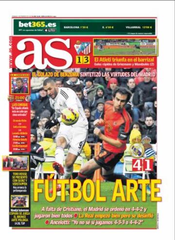 Las portadas de AS de febrero