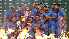 India defeat Australia off last ball to take Twenty20 series 3-0