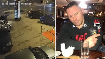 Imágenes del exluchador bosnio de la UFC Denis Stojnic salvando a una mujer de una agresión machista y en un bar.