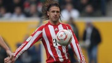 <b>VIAJERO. </b>Demichelis espera entrenarse mañana con el Málaga.