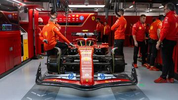 El Ferrari SF-24 de Carlos Sainz. Las Vegas, Estados Unidos. F1 2024.