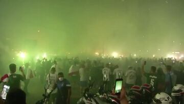 Más de 1.000 muertes diarias y así se celebró la clasificación a la final del Palmeiras: estremece...