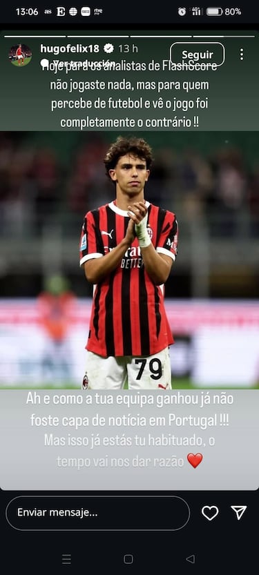 El hermano de Jo?o F¨¦lix la l¨ªa en redes: ¡°Como tu equipo gan¨®, no salistes en las portadas...¡±