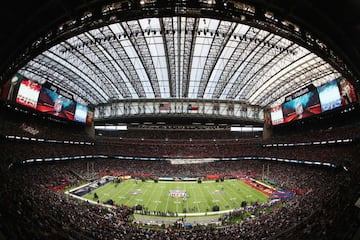 Una vista general del NRG Stadium pocos minutos antes de comenzar el partido.